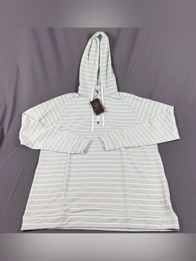Swannies Golf Hoodie Dalton Striped XXL Surf Spray Cotton Polyester MSRP $119